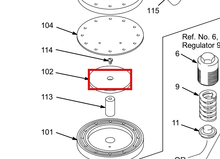 Load image into Gallery viewer, Graco 180978 Washer, Support - highlighted in parts diagram