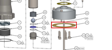 Load image into Gallery viewer, Binks 181422 GASKET -- Ref 19, FX420XX-XXX Fluid Section Manual 77-3281 EN [ English ]