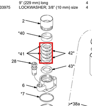 Load image into Gallery viewer, Graco 181870 Vee Packing PE - highlighted in parts diagram