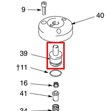 Load image into Gallery viewer, Graco 183252 PLUG, STOP - item 39 highlighted in the Graco 308391EN-P parts diagram