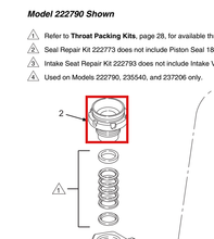 Load image into Gallery viewer, Graco 184039 Nut, Packing (4.5 Cm) - highlighted in parts diagram