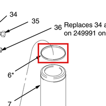 Load image into Gallery viewer, Graco 184072 Seal - item 6 highlighted in the Graco 308152EN-ZAD parts diagram