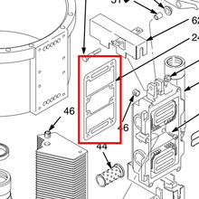 Load image into Gallery viewer, Graco 184376 GASKET - item 24 highlighted in the Graco 308213EN-V parts diagram
