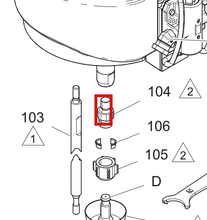 Load image into Gallery viewer, Graco 184583 Adapter, Rod - highlighted in parts diagram