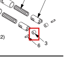 Load image into Gallery viewer, Graco 184619 ROLLER  DETENT - item 3 highlighted in the Graco 406149EN-C parts diagram