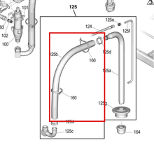 Load image into Gallery viewer, Graco 185381 Nylon Hose - item 125B highlighted in the Graco 3A3389EN parts diagram