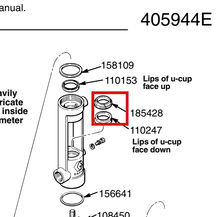 Load image into Gallery viewer, Graco 185428 Wiper,rod - highlighted in parts diagram