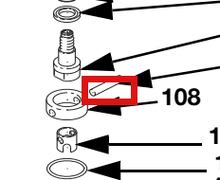 Load image into Gallery viewer, Graco 186-183 Retainer Ring, intake valve - stainless steel