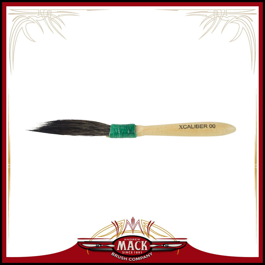 ANDREW MARK Xcaliber® X-000 X Series Squirrel Hair Pinstriping Brush, #000 Brush