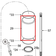 Load image into Gallery viewer, Graco 186219 CYLINDER  MOTOR  HYDRAULIC - item 29 highlighted in the Graco 308048EN-N parts diagram