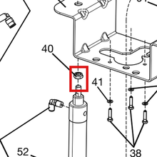 Load image into Gallery viewer, Graco 186361 RETAINER, NUT - item 40 highlighted in the Graco 308302EN parts diagram