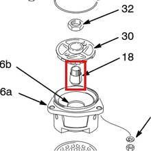 Load image into Gallery viewer, Graco 186646 COLLET  IMPELLER - item 18 highlighted in the Graco 308060EN-N parts diagram