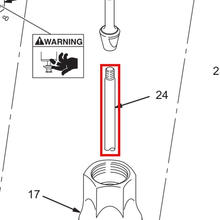 Load image into Gallery viewer, Graco 187858 ROD  PISTON - item 24 highlighted in the Graco 308017EN-ZAA parts diagram