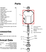 Load image into Gallery viewer, Graco 187883 Housing, Valve - highlighted in parts diagram