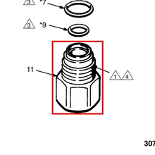 Load image into Gallery viewer, Graco 187884 HOUSING  SEAT - item 11 highlighted in the Graco 307892EN-K parts diagram