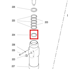 Load image into Gallery viewer, Graco 187939 Gland, Packing, Male - highlighted in parts diagram