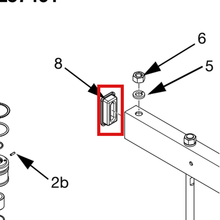 Load image into Gallery viewer, Graco 189559 CAP, END - item 8 highlighted in the Graco 3A0233EN parts diagram