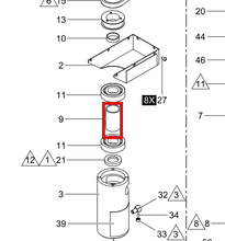 Load image into Gallery viewer, Graco 189656 Spacer, Bearing - highlighted in parts diagram