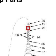 Load image into Gallery viewer, Graco 189727 Nut, Packing - highlighted in parts diagram