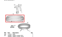 Load image into Gallery viewer, Graco 18A558 Hose, Coupled, 100' X 3/4 - highlighted in parts diagram