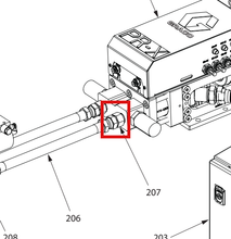 Load image into Gallery viewer, Graco 18C226 Fitting,un13/16-16,un11/16-16 - highlighted in parts diagram