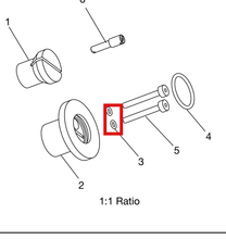 Load image into Gallery viewer, Graco 18G055 O-ring,id3mm X 1mm - highlighted in parts diagram
