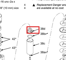 Load image into Gallery viewer, Graco 190118 Cap,rod,displ - highlighted in parts diagram