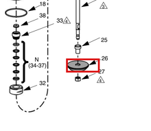 Load image into Gallery viewer, Graco 190277 Piston - highlighted in parts diagram