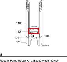 Load image into Gallery viewer, Graco 190928 Retainer, Ball - highlighted in parts diagram