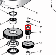 Load image into Gallery viewer, Graco 191004 Bearing, Needle - highlighted in parts diagram
