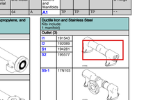 Load image into Gallery viewer, Graco 191543 Manifold, Outlet  2150, Npt, Powerder Coated - highlighted in parts diagram