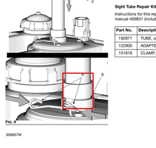Load image into Gallery viewer, Graco 191748 Collar, Funnel - highlighted in parts diagram