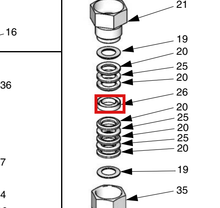 Load image into Gallery viewer, Graco 192264 Gland, Female - highlighted in parts diagram