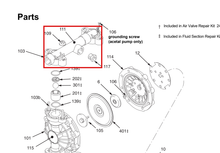 Load image into Gallery viewer, Graco 192562 Manifold, Fluid, Outlet, Acetal - highlighted in parts diagram