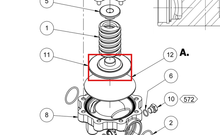Load image into Gallery viewer, Binks 192585 DIAPHRAGM PLATE -- Ref 11, BINKS - Back Pressure Regulator Service Manual 77-3253 EN [ English ]
