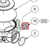 Load image into Gallery viewer, Binks 192586 DIAPHRAGM PLATE -- Ref 10, BINKS - Back Pressure Regulator Service Manual 77-3253 EN [ English ]