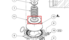 Load image into Gallery viewer, Binks 192587 DIAPHRAGM FLANGE -- Ref 11, BINKS - Back Pressure Regulator Service Manual 77-3253 EN [ English ]