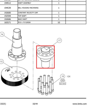 Load image into Gallery viewer, Binks 192606 BASE SHAFT -- Ref 17, Smart Pump E2-30/40 - Service Manual - 77-3215 [ English ]