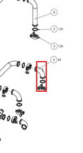 Load image into Gallery viewer, Binks 192792 2'' 90° EXT. SANITARY ELBOW -- Ref 6, BINKS - Smart Pumps E4-60 - Service Manual - 77-3229 [ English ]