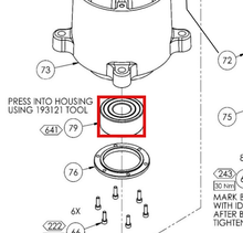 Load image into Gallery viewer, Binks 192873 Ø30 x Ø72 x 30.2 BALL BEARING -- Ref 79, BINKS - Smart Pump E2-15 AFP - Instruction Manual - 77-3227 [ English ]