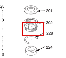 Load image into Gallery viewer, Graco 193046 Upper Packing Nut &amp; Wet Cup