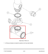 Load image into Gallery viewer, Binks 193204 1" Special sanitary tee -- Ref 4, Pressure Relief Valve PRV16 &amp; PRV22 Manual 77-3257 EN [ English ]