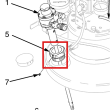 Load image into Gallery viewer, Graco 193315 COLLAR, MOUNTING, AGITATOR - item 5 highlighted in the Graco 309306EN-A parts diagram