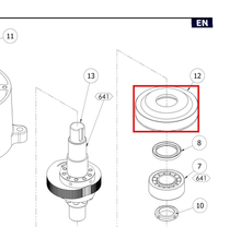 Load image into Gallery viewer, Binks 193437 BOTTOM BEARING HOUSING -- Ref 12, Smart Pump E2-30/40 - Service Manual - 77-3215 [ English ]