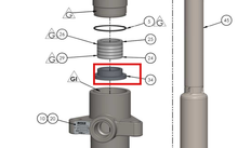 Load image into Gallery viewer, Binks 193474 UPPER PACKING ADJUSTER -- Ref 34, FX420XX-XXX Fluid Section Manual 77-3281 EN [ English ]