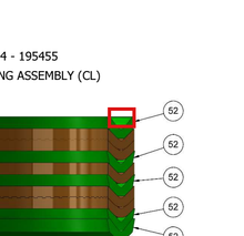 Load image into Gallery viewer, Binks 193476 LOWER CHEVRON – CERAMIC UHMWPE -- Ref 52, FX220XX-CMB/SMB Fluid Section Manual 77-3392 EN [ English ]