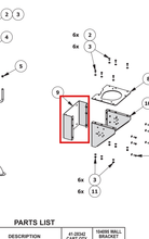 Load image into Gallery viewer, Binks 193629 WALL MOUNT ADAPTER -- Ref 9, MX3070 &amp; MX3560 Pump Manual 77-2960 EN [ English ]