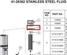 Load image into Gallery viewer, Binks 193665 HOUSING SEAL -- Ref 2, MX3070 &amp; MX3560 Pump Manual 77-2960 EN [ English ]