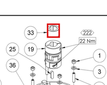 Load image into Gallery viewer, Binks 193696 Ø40 SHAFT COUPLING SPACER -- Ref 33, Smart Pump E2-30/40 - Service Manual - 77-3215 [ English ]