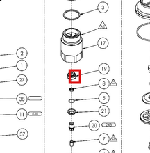 Load image into Gallery viewer, Binks 193781 SHOVEL PLATE BALL -- Ref 19, FX115 Fluid Section Manual 77-3277 EN [ English ]
